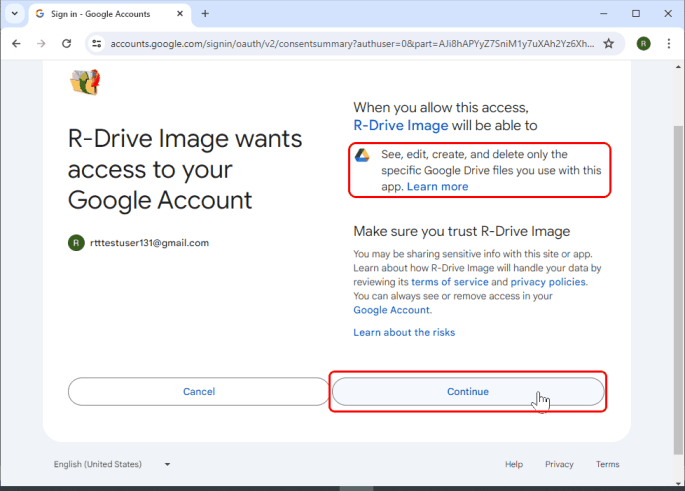 Google permissions