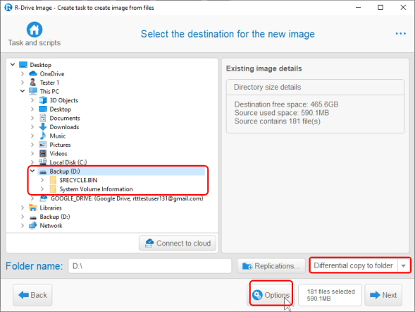 Main copy folder