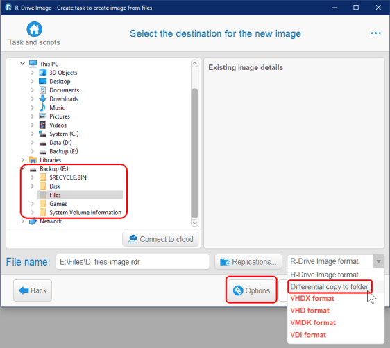 Main copy folder