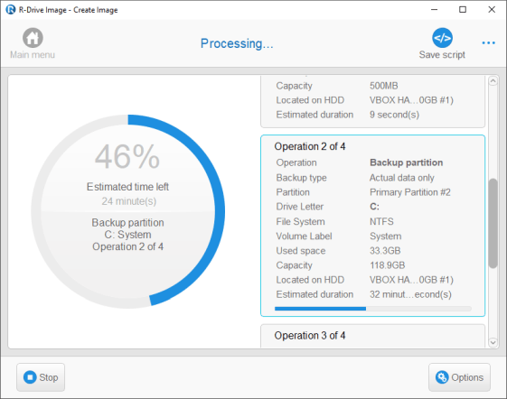 Processing panel