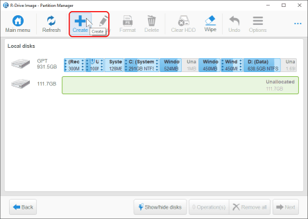 Configurazione del disco del computer