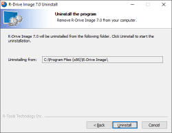 Uninstall process