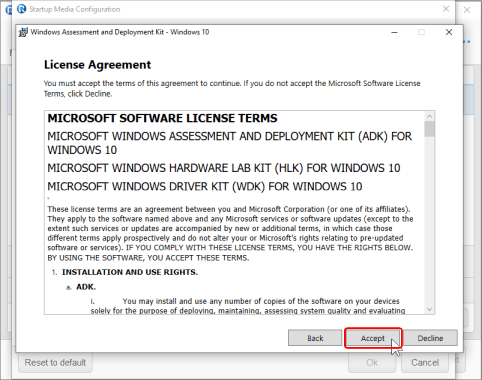 Installing Windows PE components