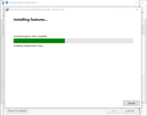 Installing Windows PE components