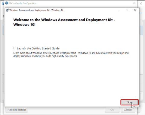 Installed Windows PE components