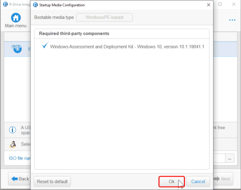 Startup Media Configuration
