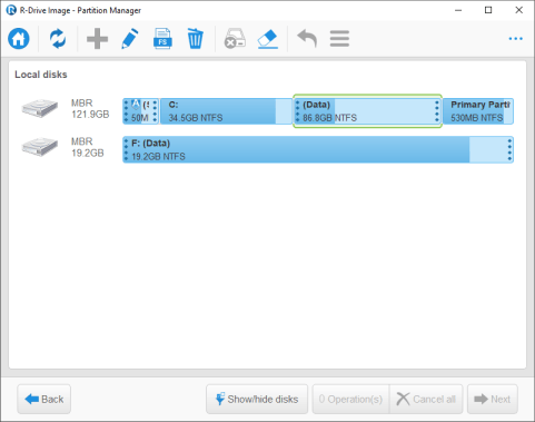 Partition manager in a virtual machine
