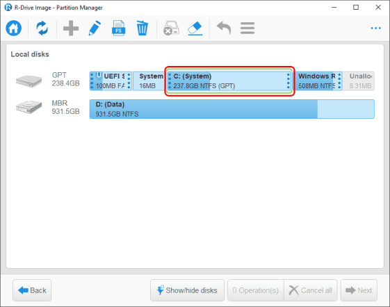 The System partition