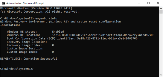 Windows Recovery Environment
