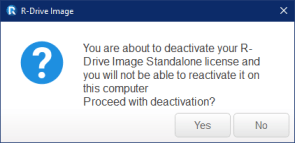 Deactivation message