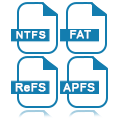 Wide Range of Supported File systems