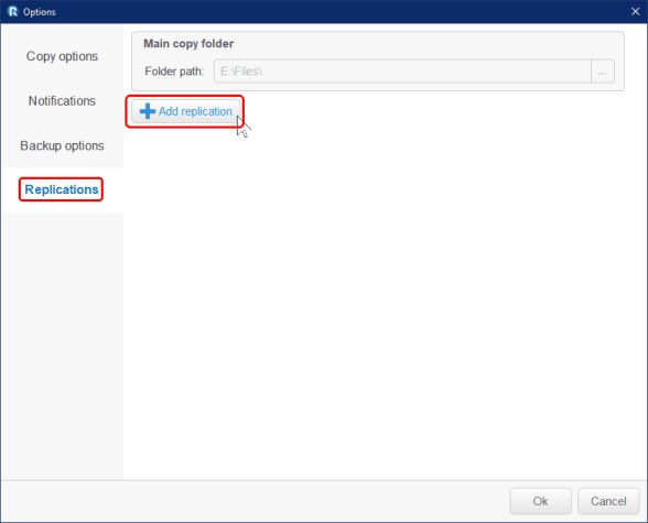 Main copy folder